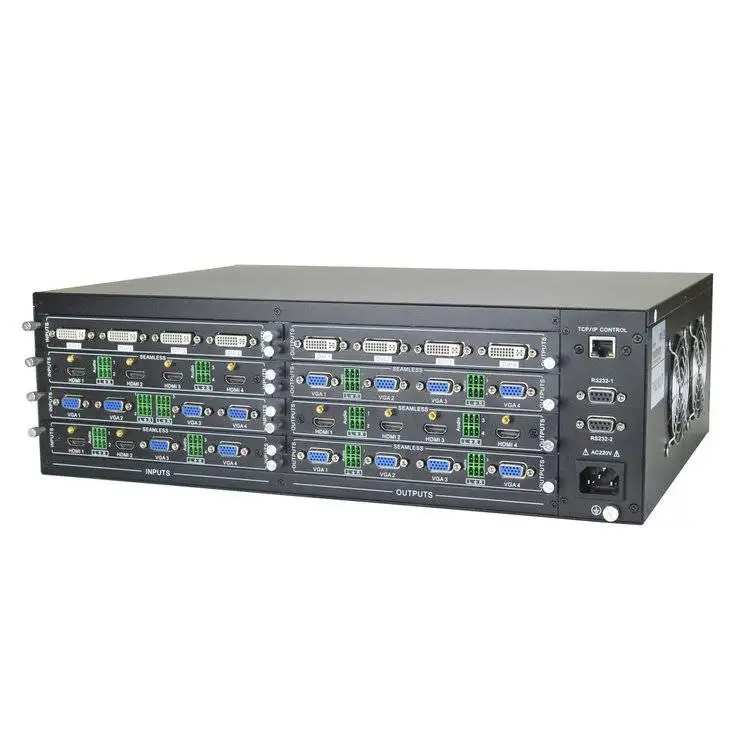 Can form a 16 channel high-definition digital hybrid matrix plug-in matrix switch with seamless switching matrix for 16 in and 16 out