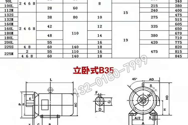 Xima Mining Flameproof AC Explosion proof Motor YBBP/YBX3-280M-8-45KW-380V Horizontal Installation