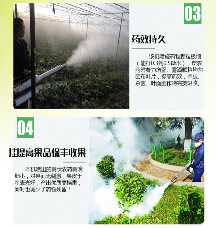 Huinuo Farm Disinfection Pulse Smoke Machine Corn Field Insecticide Gasoline Dispenser Smoke Water Mist Dual Purpose Machine