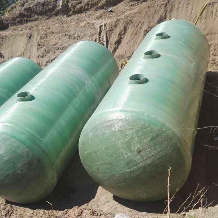 Shunfei 1-100 cubic meter wrapped fiberglass three grid septic tank, new rural household integrated sewage sedimentation tank