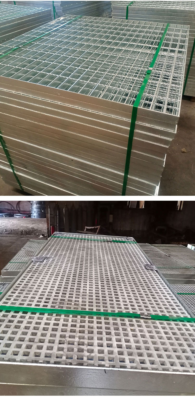 Leli hot-dip galvanized steel grating platform, step drainage ditch cover plate, heavy-duty plug-in irregular grating plate