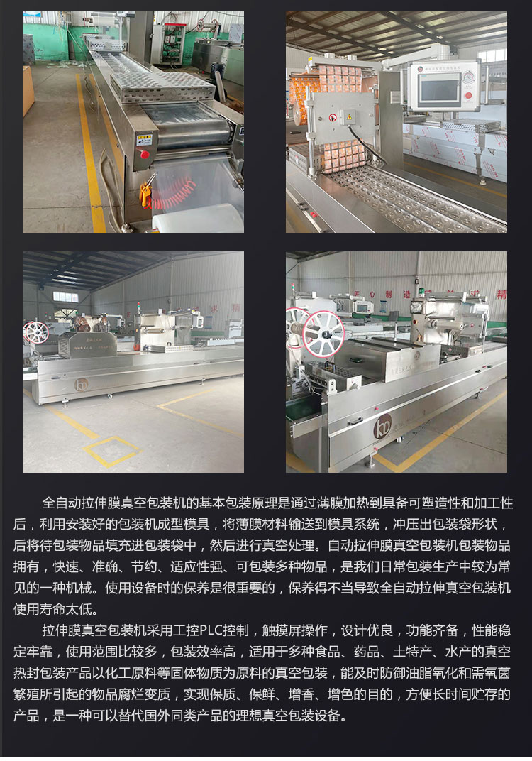 Aluminum foil double-sided stretch film Vacuum packing machine full-automatic hard box Vacuum packing equipment specifications