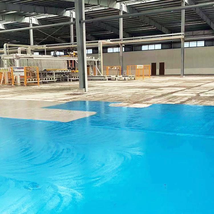 Hello building materials, epoxy floor coating, shopping mall floor wear-resistant self-leveling floor paint, putty application construction