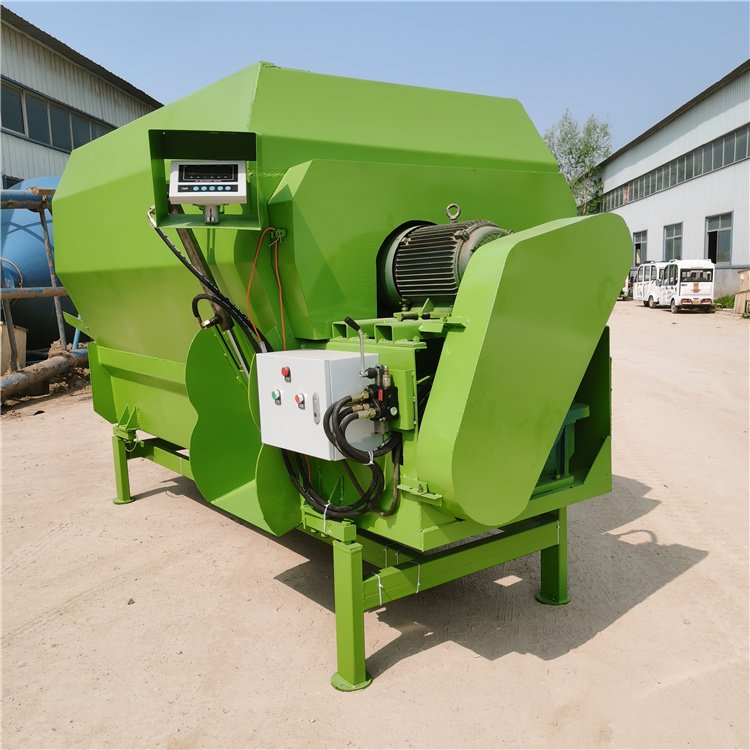 TMR full ration feed mixer, cattle raising and grass mixing machine, horizontal feed mixer