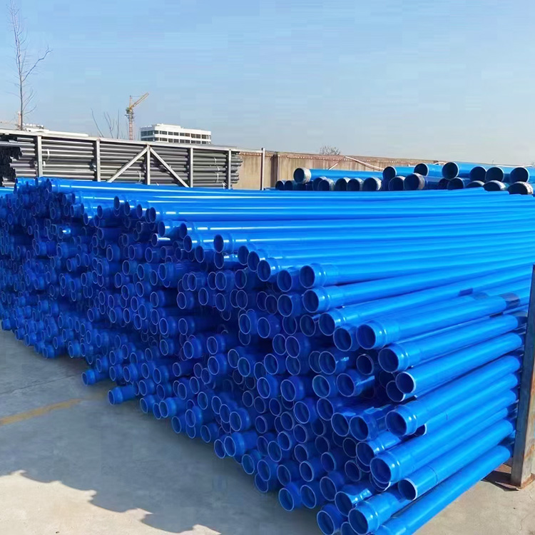 Blue outer diameter PVC water supply pipe, low-pressure PVC water supply pipe, customizable for Shengfeng Pipe Industry