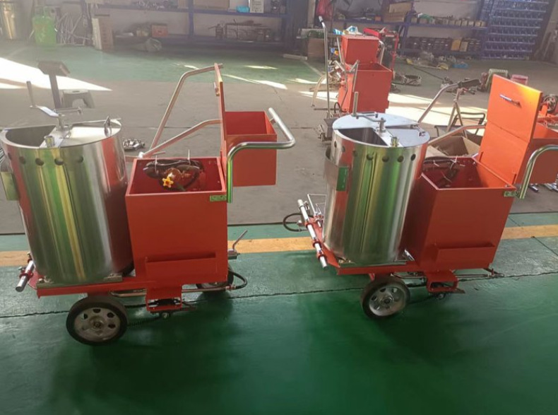 Yihua Hand Pushed Road Hot Melt Marking Machine Airport Parking Lot Marking Spraying Machine YH-R25