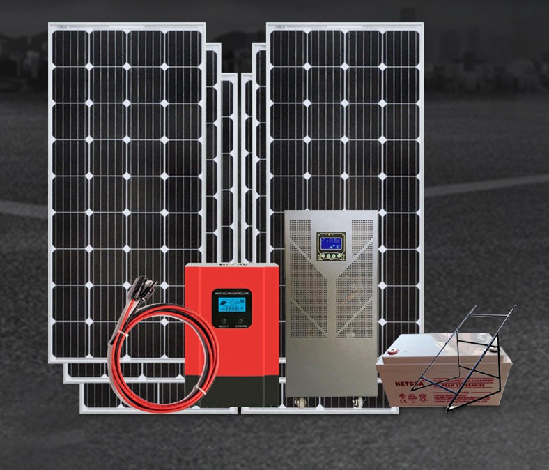 Installation of rooftop solar photovoltaic power generation for industrial and commercial grid connected power stations with 30/50/100 kW energy storage