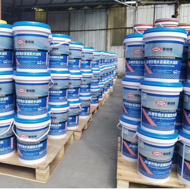 Selected export brand manufacturer JS polymer cement-based waterproof coating for exterior walls and roofs