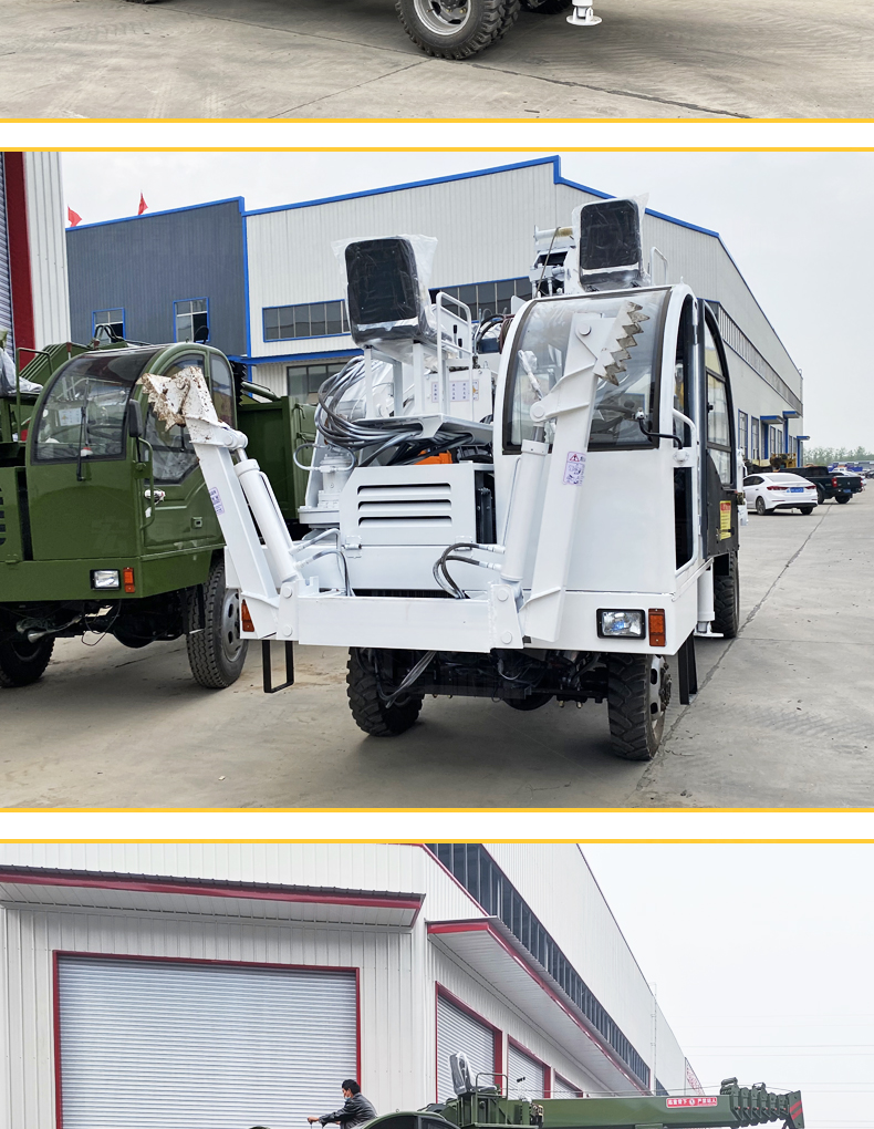 Four wheel drive six wheel drive multifunctional hook machine, 6-meter manganese steel digging arm transport vehicle with winch, hydraulic lifting and digging integrated machine