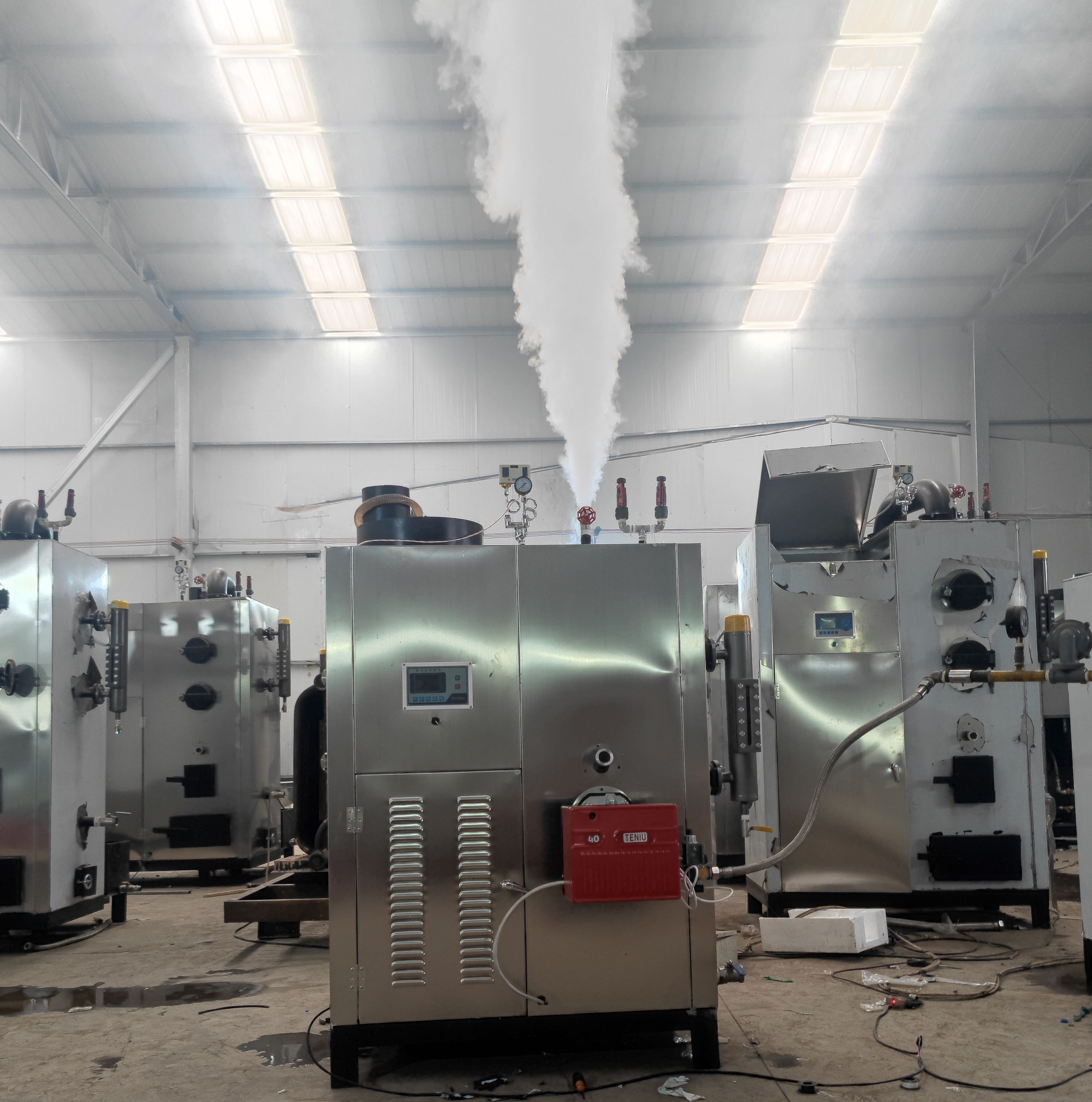 Fully automatic control of small-scale natural gas liquefied gas methanol propane steam generator for diesel steam boiler