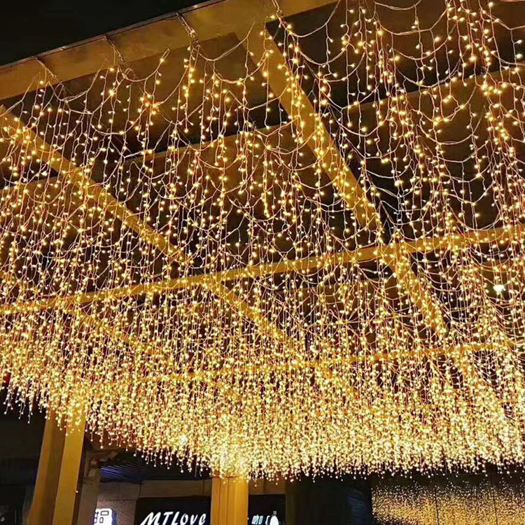 Qianyi LED small colored lights, flashing lights, string lights, romantic arrangement of internet red decorative lights in Tianxing Shopping Mall Square