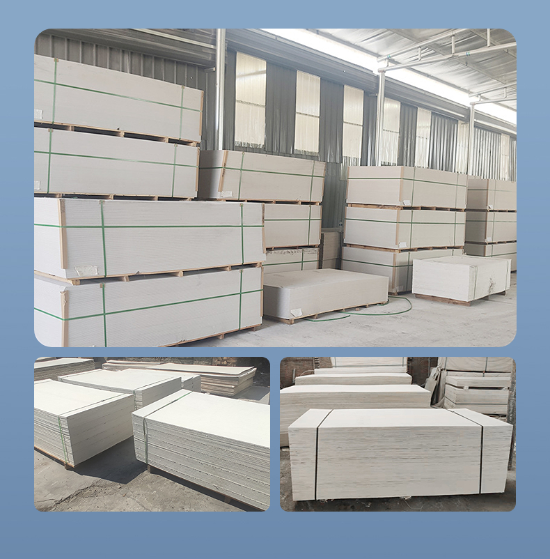 8mm calcium silicate board for power construction sealing board partition board, glass magnesium fireproof board with flat surface