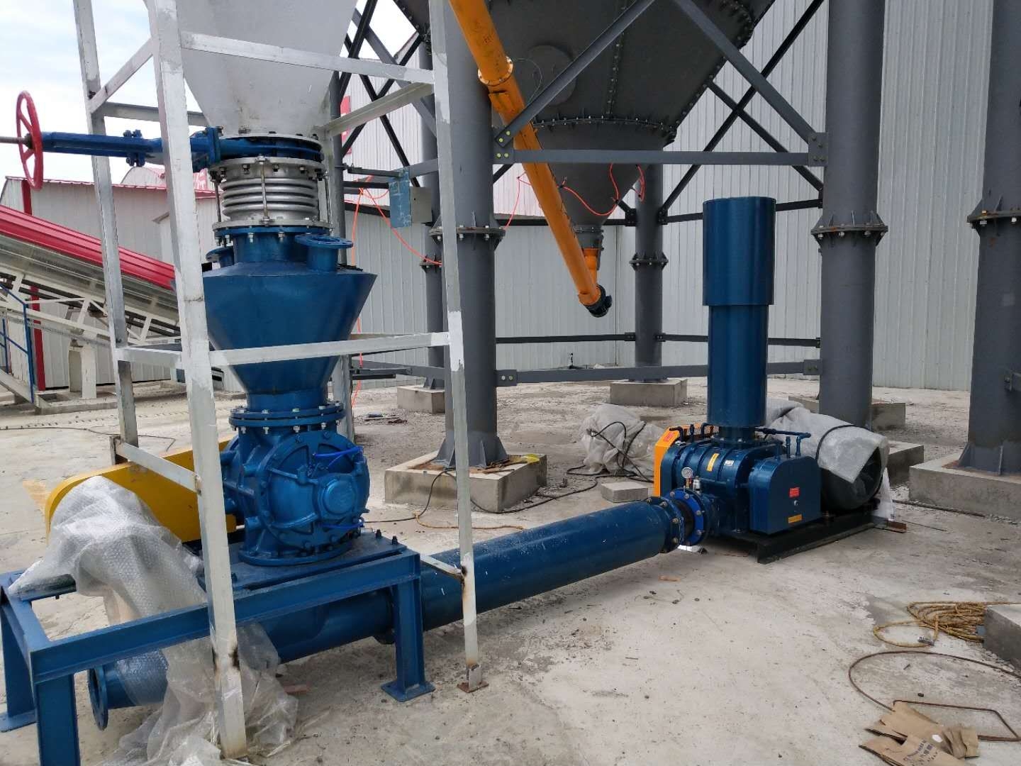 Sintered ash powder ash pneumatic conveying system Ash conveying Roots blower Carbon black particle conveying equipment