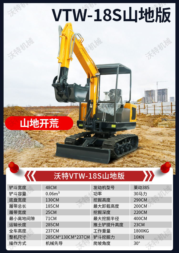 15 micro excavators, 10 telescopic hooks with chassis, 17 small excavators, and a 1.5-ton small excavator for digging around 20000 tons of soil