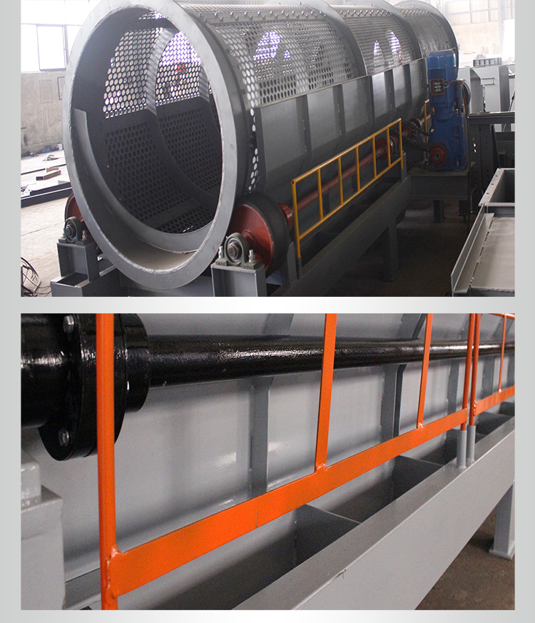 Roller screening machine, sand and gravel rolling screen, segmented multi-layer garbage screening machine, shaftless Greeri machinery