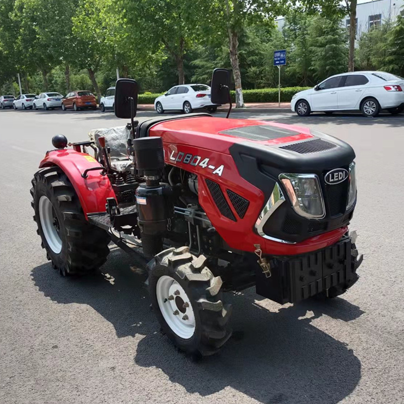 80 horsepower greenhouse king 804 agricultural four-wheel drive multi cylinder tractor with matching ridger