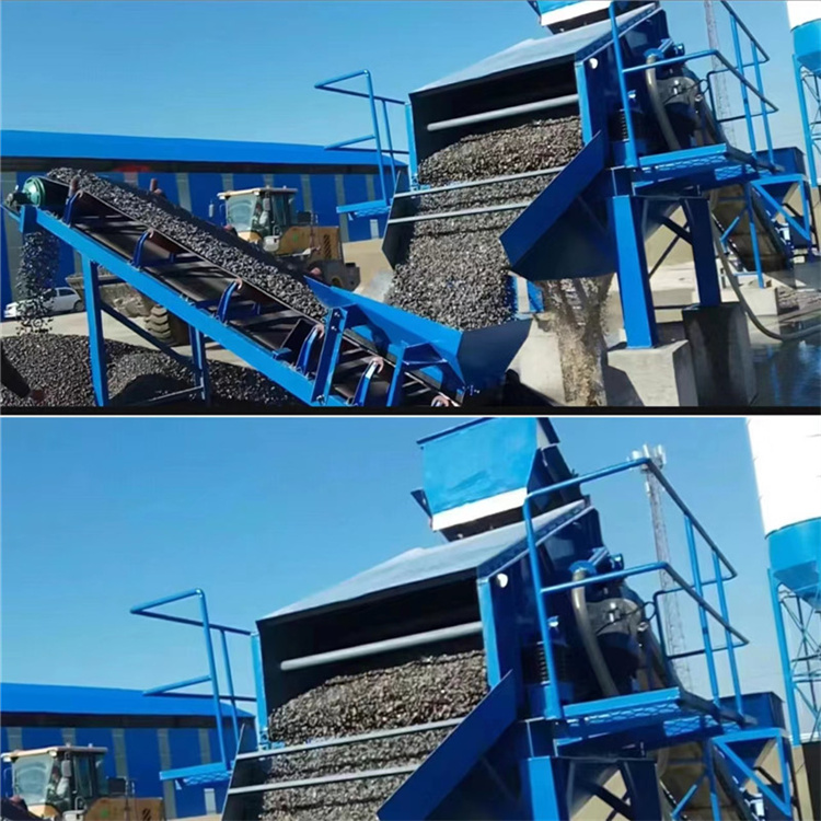 Construction site stone desliming water washing equipment, vibrating stone washing machine SH300A model