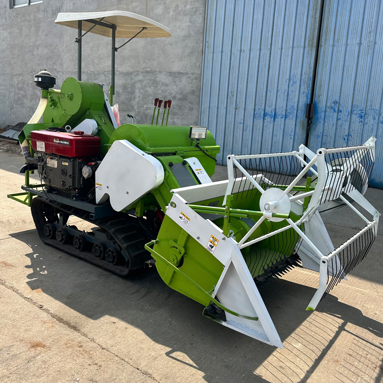 15 horsepower air-cooled wheat combine harvester in residential area, easy to clean wheat seeds, subsidized 35 horsepower wheat harvester