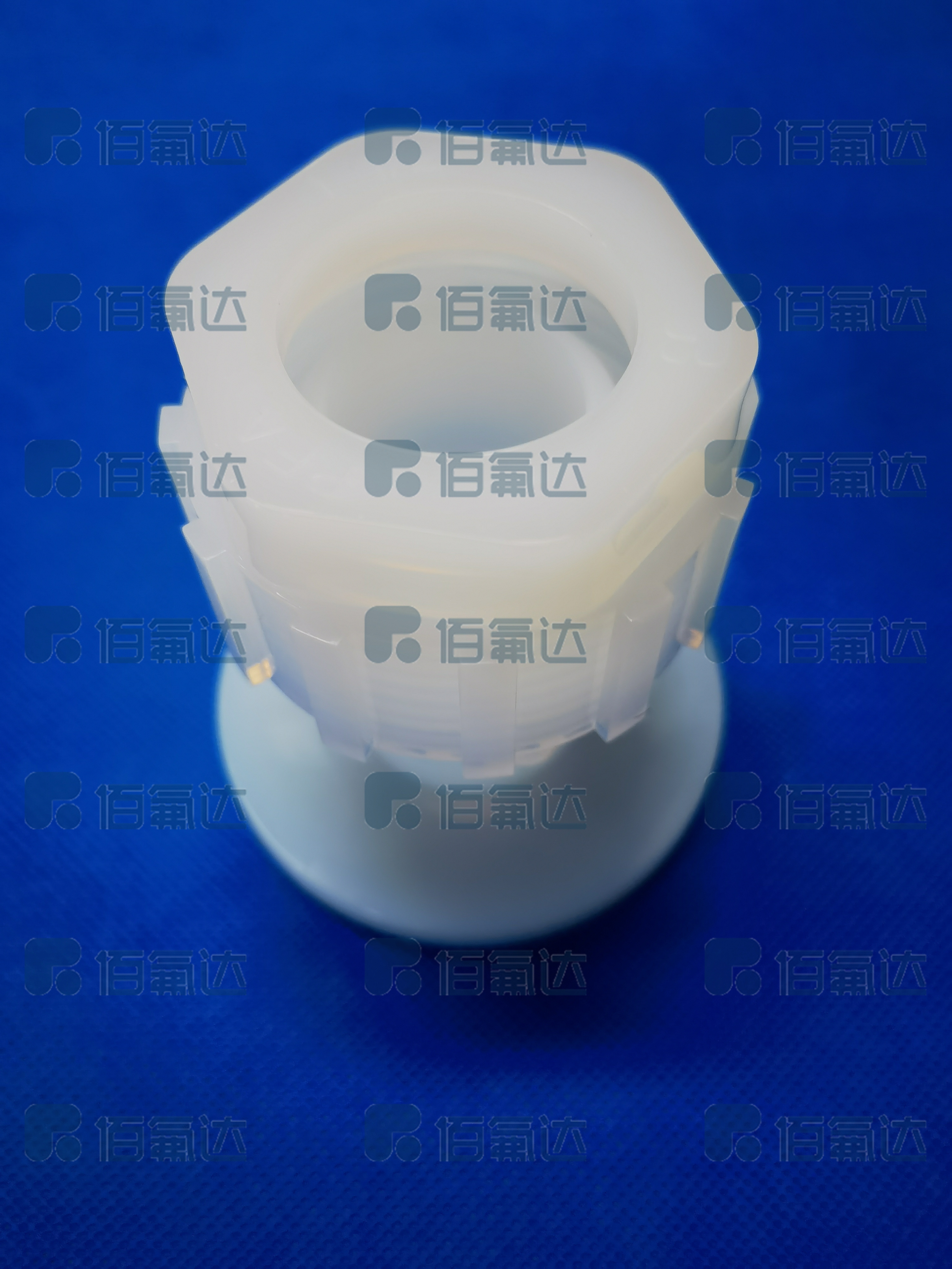 PFA flared flange semiconductor industry specific flange type pipe joint, high-temperature and corrosion-resistant flange connection pipe