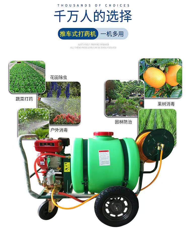 Zhicheng XY160L Four wheeled Cart Pesticide Applicator Agricultural 48V Electric spray with Long Range, Large Capacity and Light Weight