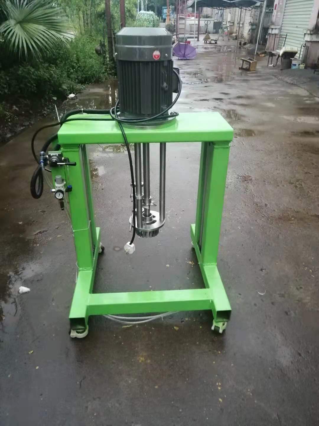 Ampere force mobile pneumatic lifting emulsification machine Homogenizer chemical mixer Disperser