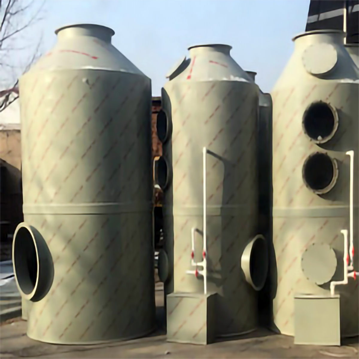 Spray purification tower, fiberglass acid mist waste gas treatment equipment, desulfurization dust collector, mist acid washing tower