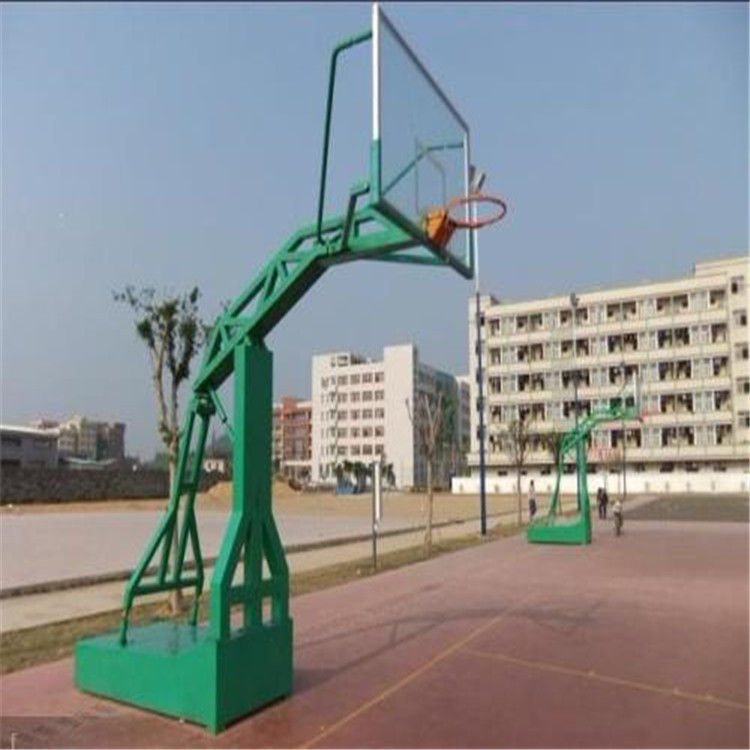 室外標準移動籃球架 三色籃球架子 足籃球一體架(圖1)