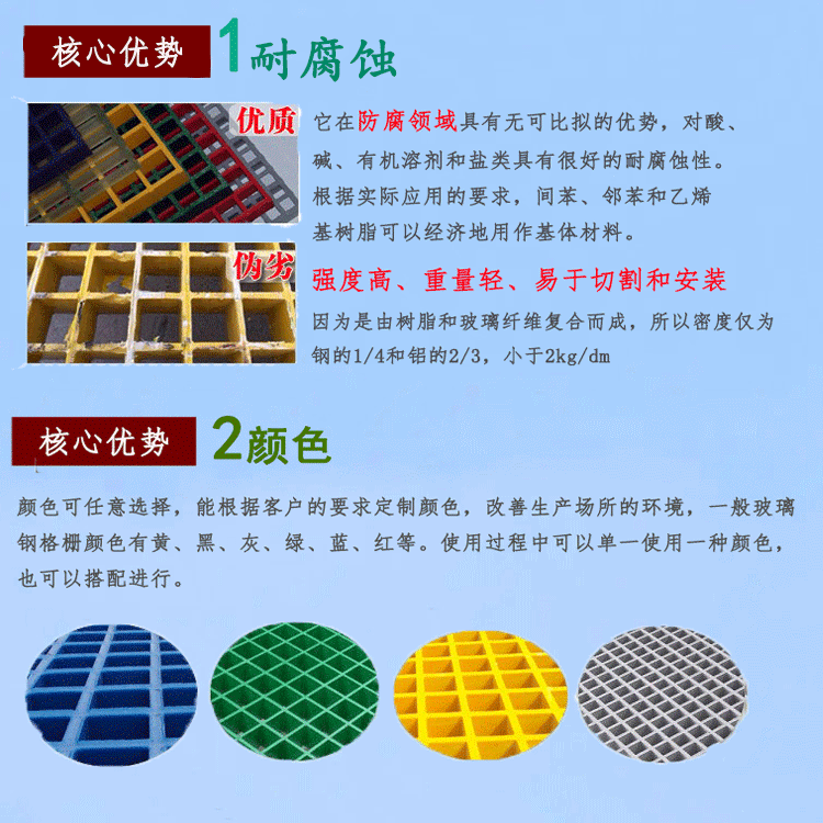 Square grid, cross grid, adjacent benzene resin fiberglass grating, Jiahang tree, grid, pit cover plate