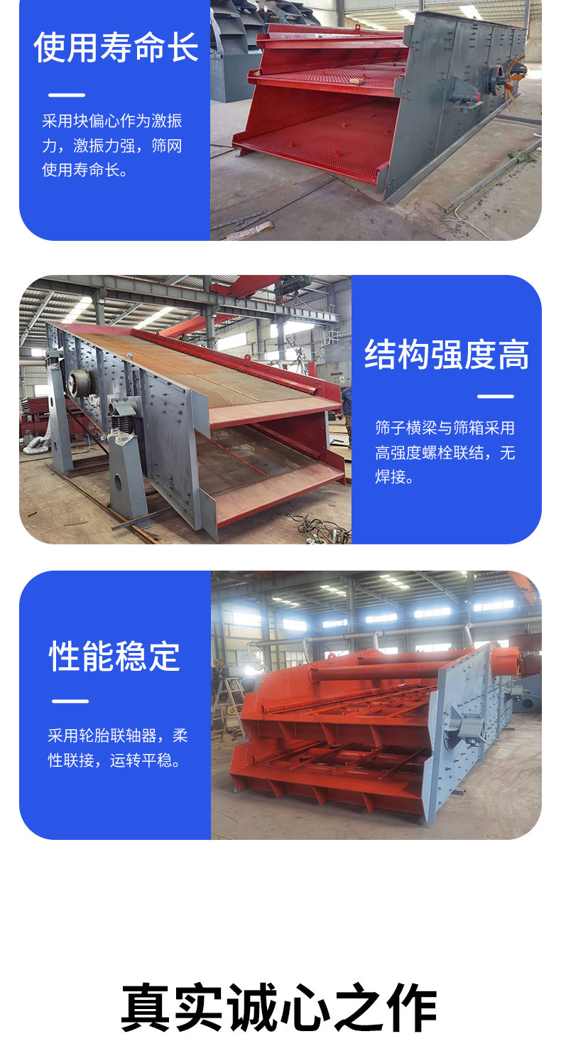 Square swing screen large machine made sand, quartz sand, fracturing sand, metal powder screening machine