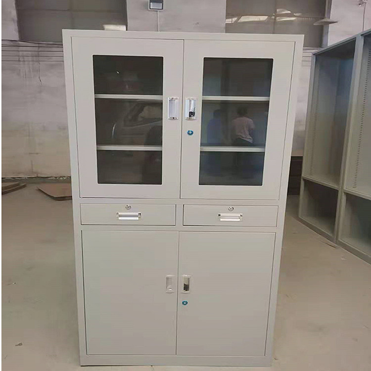 Jieshun Cabinet Industry's four door storage cabinet, iron sheet file cabinet, color changing cabinet, supplied on demand