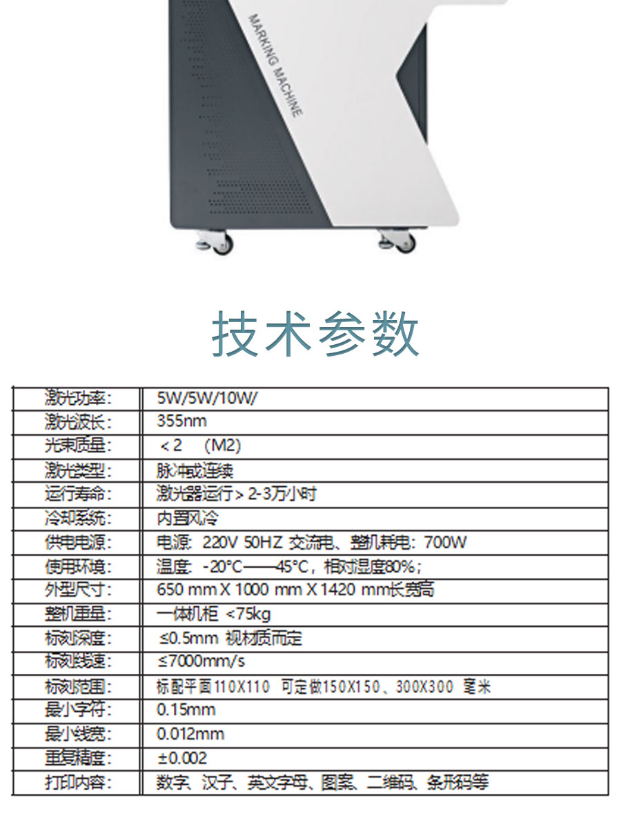 Desktop laser marking machine Static laser spraying laser marking machine Source code identification