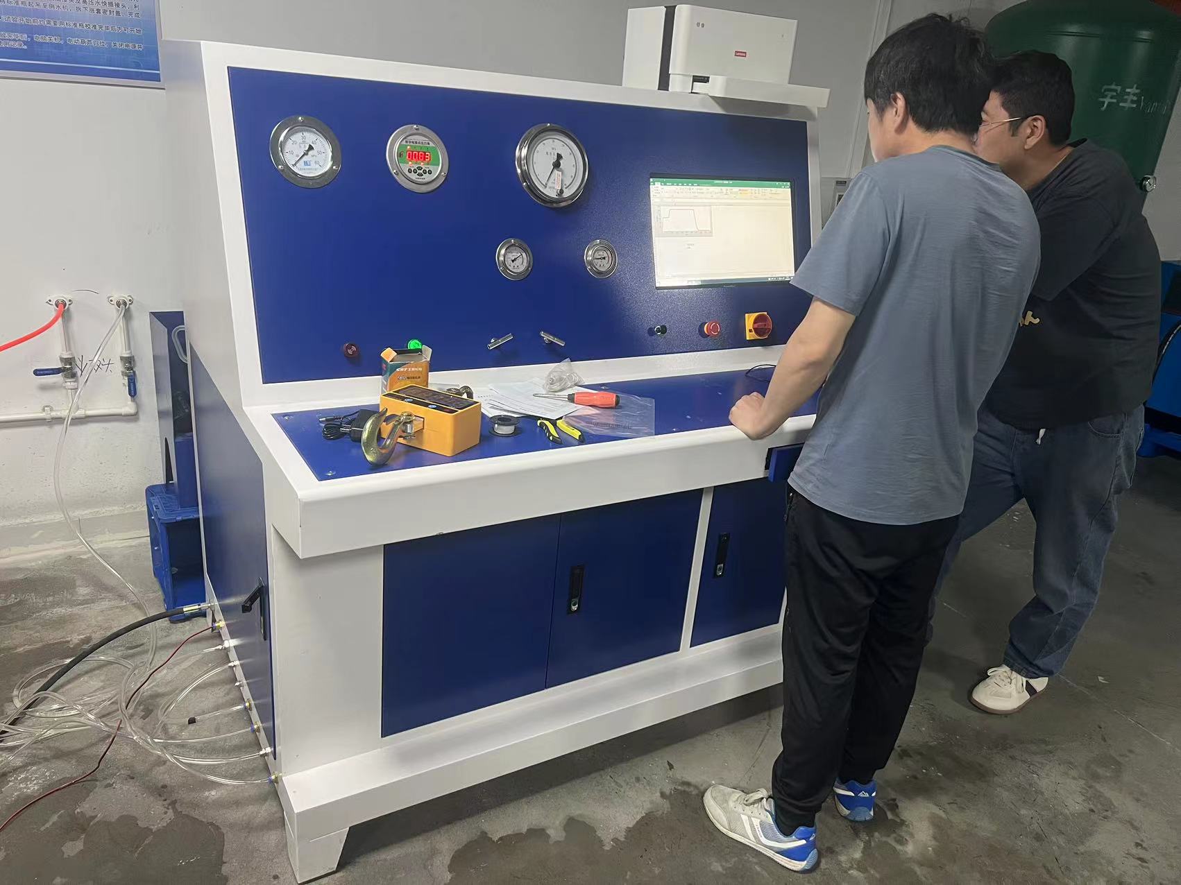 Heidenor cylinder external testing method hydraulic testing machine cylinder external testing hydraulic testing machine oxygen cylinder hydraulic testing bench