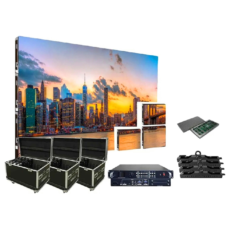 P2.604P2.976P3.91P4.81 Indoor and outdoor die-cast aluminum LED display screen mobile stage screen