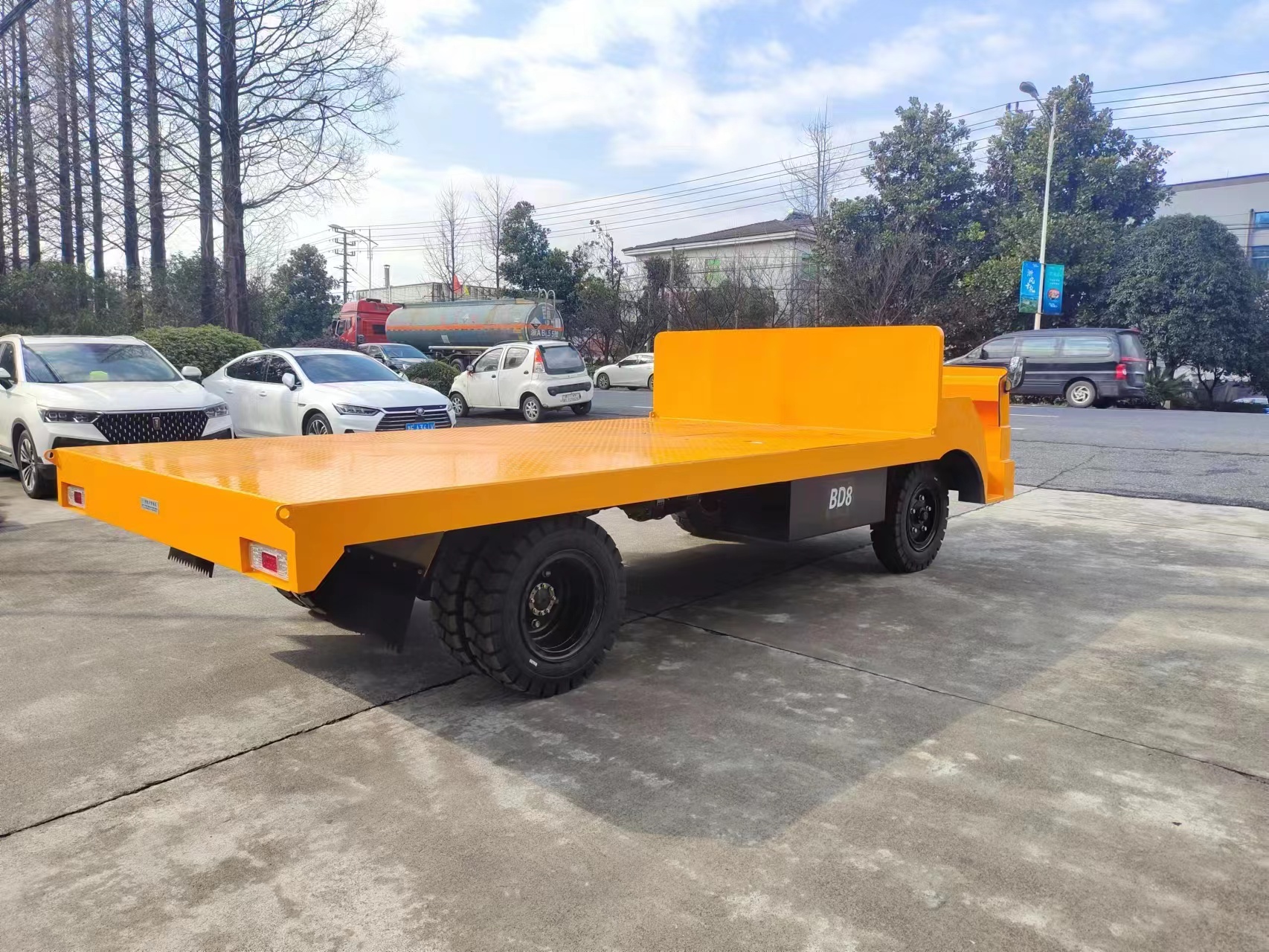 10 ton battery car Unilateral battery Cart Electric cab Flat truck manufactured by Lexus