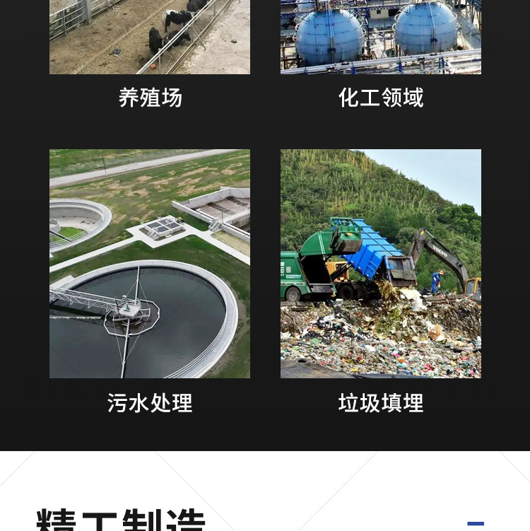 Waste gas combustion and emission equipment for landfill sites, anaerobic incineration equipment, 5-meter high-altitude discharge torch