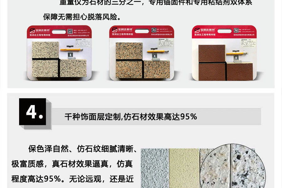 Manufacturer of Baorunda ceramic water sand energy-saving board, universal insulation, exterior wall decoration, rock wool insulation integrated board