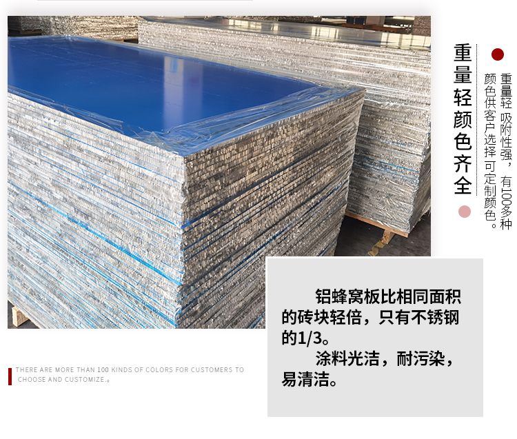 The manufacturer supplies all aluminum furniture with 18 cm PET honeycomb board and aluminum alloy skin sensitive high gloss material for cabinets, wardrobes, and door panels