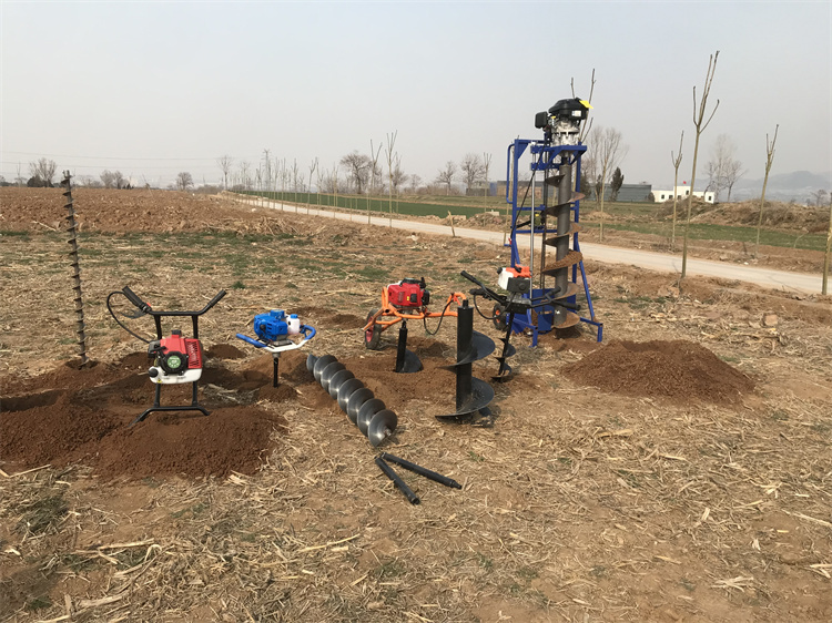 Hand lift underground photovoltaic Pile driver