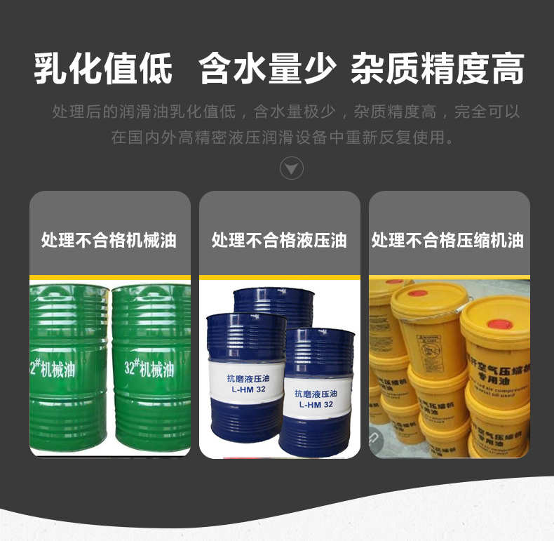 Efficient Vacuum Oil Filter Lubricating Oil Dehydration and Impurity Removal Plate Frame Multifunctional Oil Filter Car