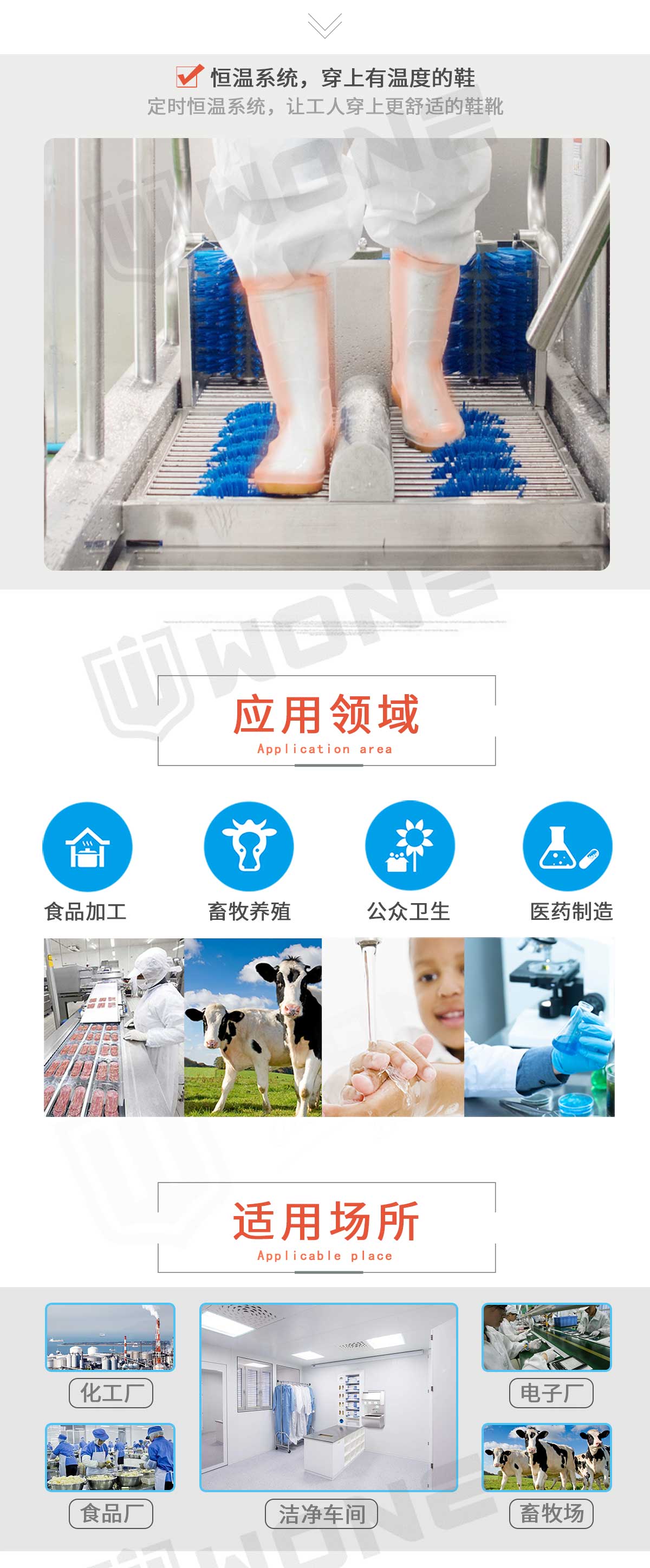 Disinfection equipment for Woan food processing workshop - Micro acid electrolytic water sterilizer