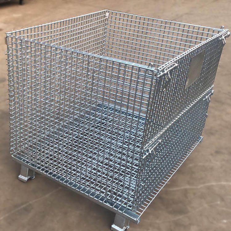 带轮子仓储笼 折叠式周转笼 集装箱厂家 载重150kg 定制样品
