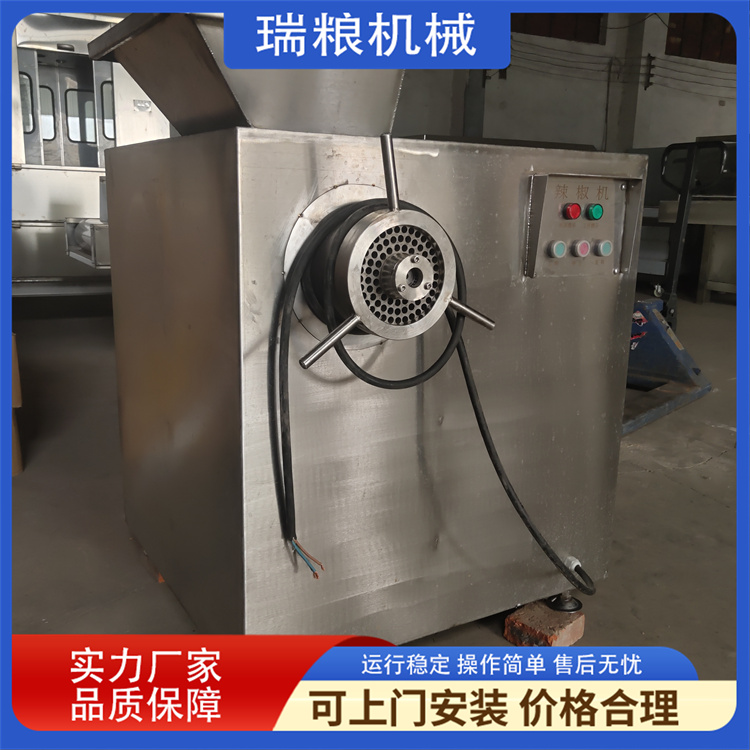 Stainless steel chili sauce grinder, chili dicer, fruit and vegetable cleaning machine, dedicated to food factories