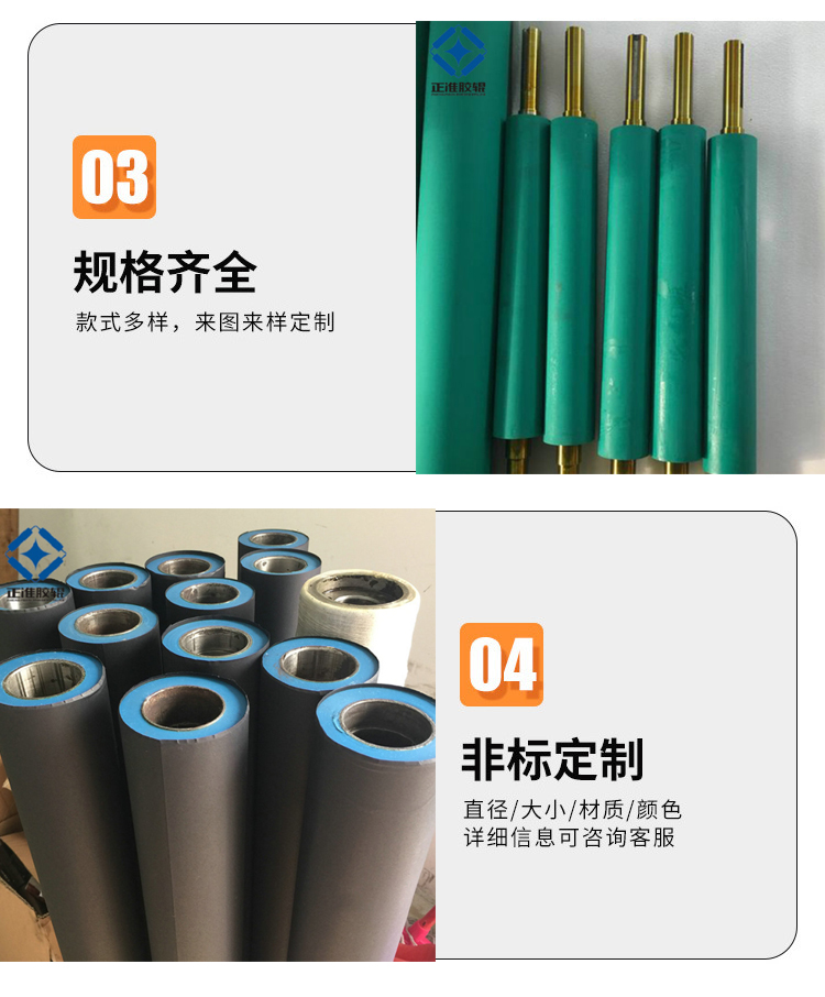 Customized processing of silicone drum dust removal roller, industrial pressure roller, conveying bag, rubber roller, extrusion roller