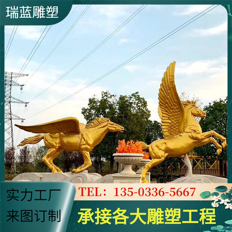 Copper Casting Camel, Deer, Chicken, and Horse Sculpture Park Scenic Area Green Space Decoration Decoration Decoration Decoration Customization