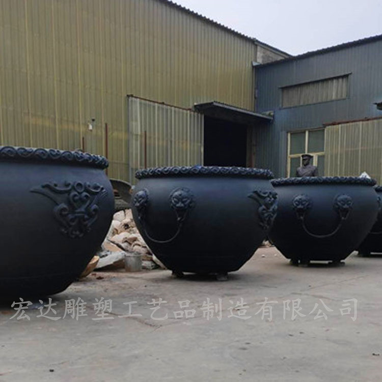 Large Copper Cylinder Square Scenic Area, Temple Pure Copper Cylinder Sculpture, Pure Copper Feng Shui Decoration, Jieyi