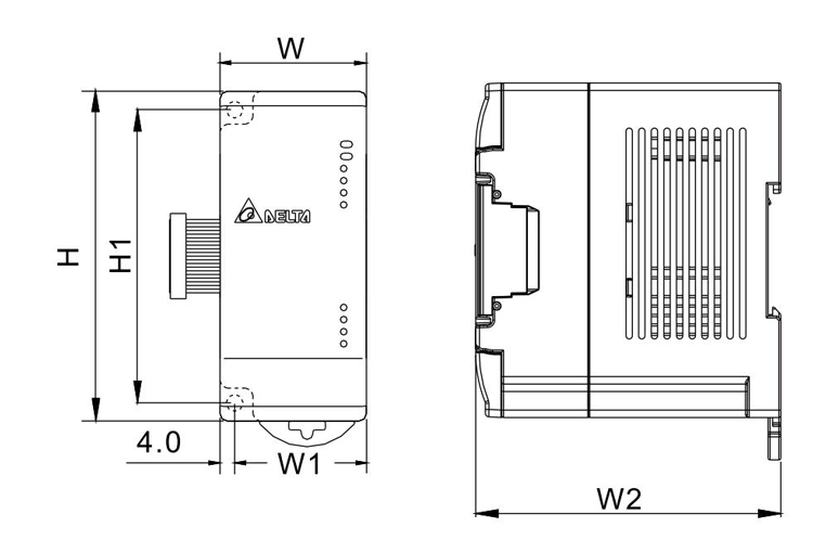 Delta PLC Expansion Module DVP-EH3 Series DVP04AD-H2 Programmable Controller