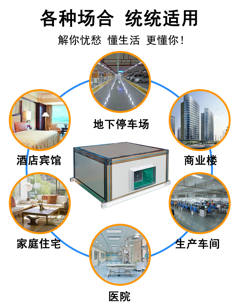 Workshop remote jet air conditioning fresh air unit, shopping mall basketball hall suspended ceiling air conditioning unit