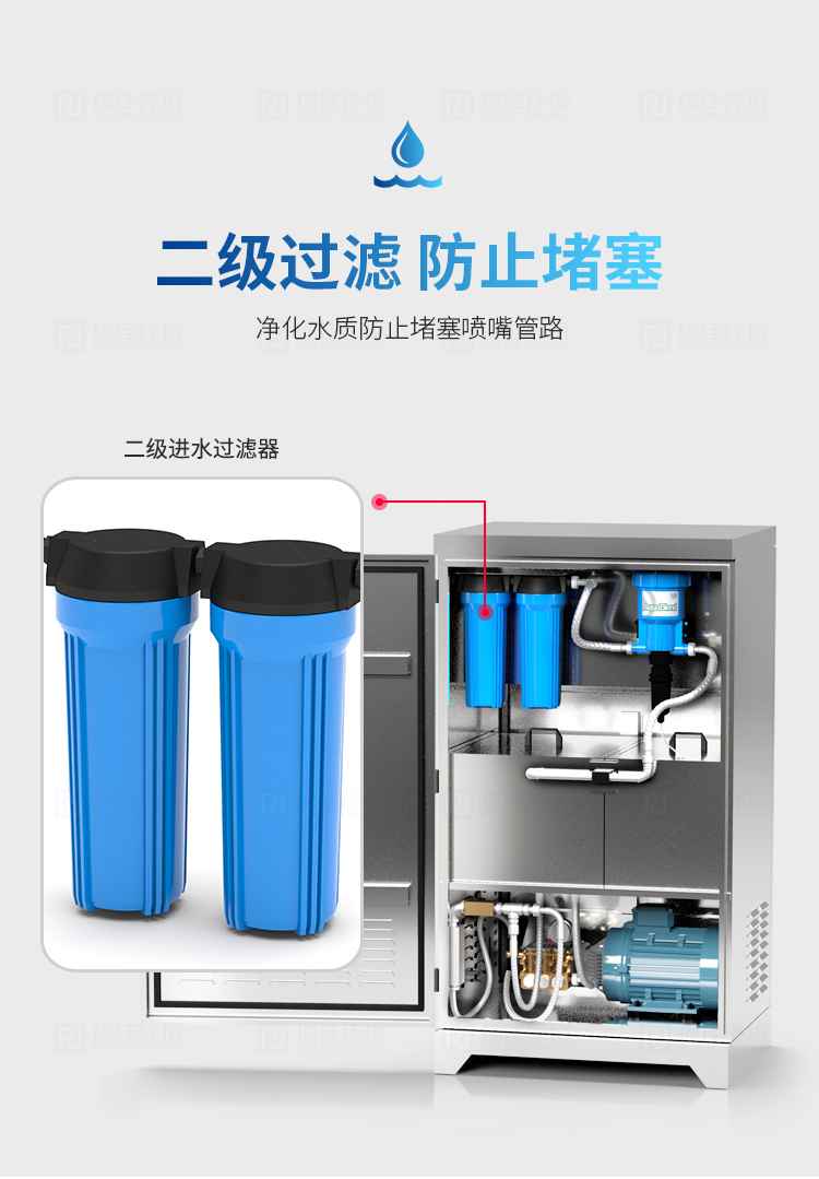 Spray system Artificial fog deodorization and disinfection intelligent system High pressure deodorization host of feed farm