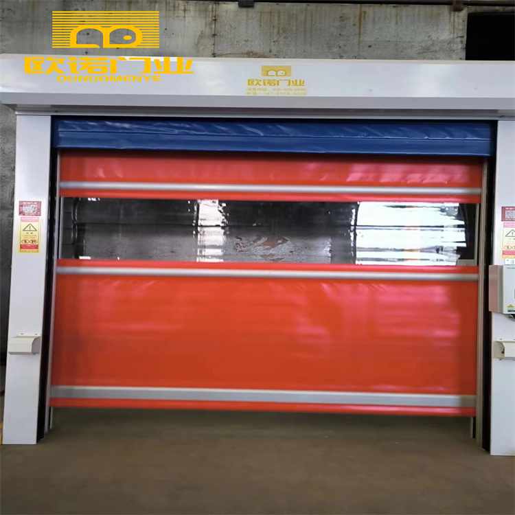 High strength soft insulation fast rolling shutter door transparent visible window PVC soft curtain fabric fixed type