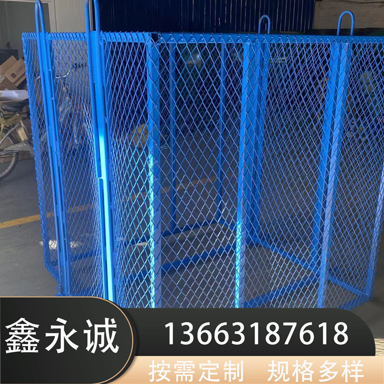 Manufacturer customized crane hanging cage for external wall construction, safety roof frame, high-altitude cable maintenance, hanging basket